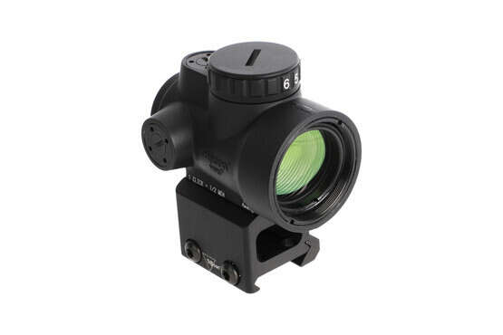Trijicon 2 MOA MRO Green Dot refflex sight with lower 1/3rd mount combines speed and high visibility in an exceptionally durable package.
